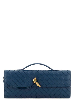 Navy blue leather Andiamo handbag BOTTEGA VENETA (741511VCPP3)