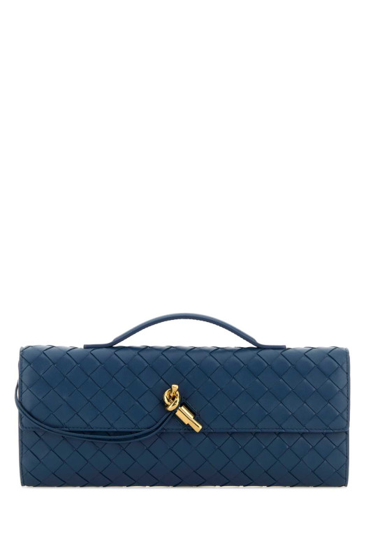 Navy blue leather Andiamo handbag BOTTEGA VENETA (741511VCPP3)