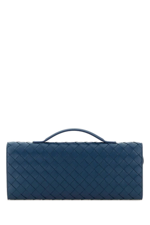 Navy blue leather Andiamo handbag BOTTEGA VENETA (741511VCPP3)