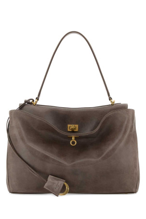 Mud leather Rodeo handbag BALENCIAGA (7897722ACFX)