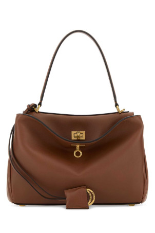 Маленькая кожаная сумочка Rodeo цвета «Кармель» от BALENCIAGA (7897792AA4V)