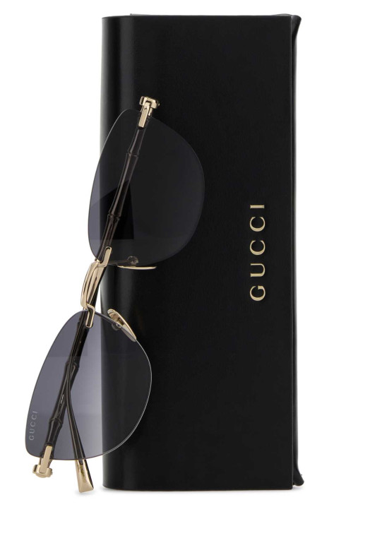 Gold metal sunglasses GUCCI (859478I3330)