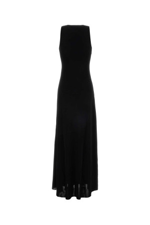 Black viscose blend dress Black SAINT LAURENT (861801Y77JE)