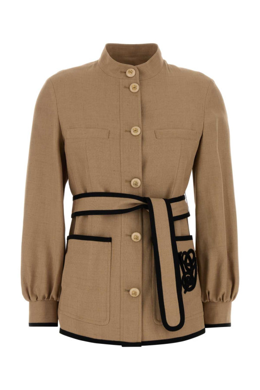 Beige viscose blend blazer VALENTINO GARAVANI (8B3CJ3T69EK)