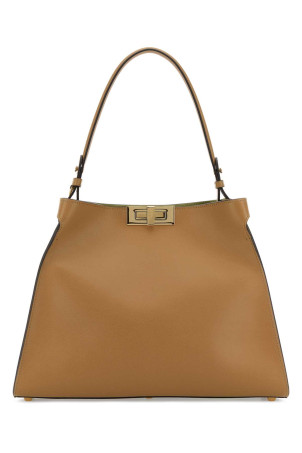 Camel leather medium Fendi Way handbag FENDI (8BN368AWPF)