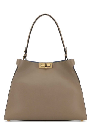 Dove grey leather medium Fendi Way handbag FENDI (8BN368AWPF)