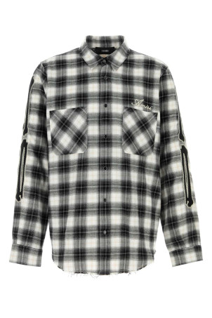 Embroidered flannel shirt Black AMIRI (AMTOSH1007)