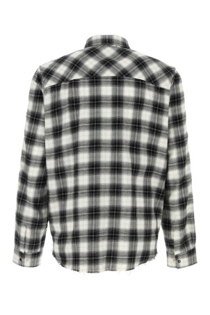 Embroidered flannel shirt Black AMIRI (AMTOSH1007)