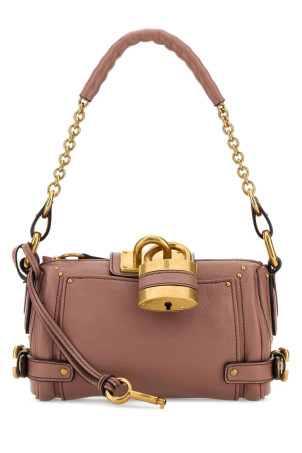 Antiqued pink leather small Paddington shoulder bag CHLOE (CH25WS803P75)