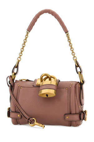 Antiqued pink leather small Paddington shoulder bag CHLOE (CH25WS803P75)