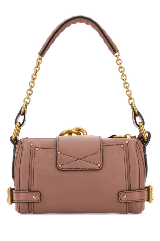 Antiqued pink leather small Paddington shoulder bag CHLOE (CH25WS803P75)