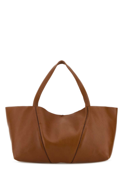 Caramel leather East-West ChloÃ© Spin shopping bag CHLOE (CH26SS814N84)