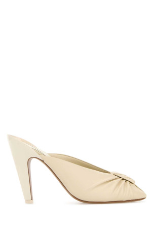 Ivory leather Suzie mules CHLOE (CH26U18BXA)