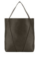 Dark grey leather large Spin shopping bag CHLOE (CHC25SS810N84)