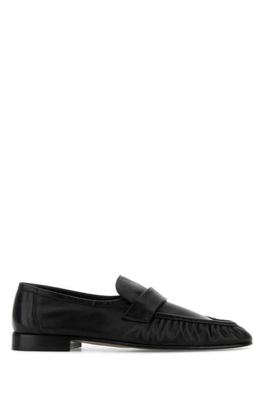Black leather loafers Black THE ROW (F2018SN60)