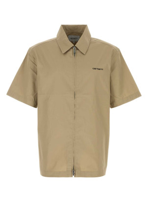 Cappuccino jersey S/S Postal Zip Shirt CARHARTT WIP (I036189)