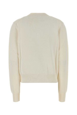 Ivory stretch viscose blend cardigan Black JIL SANDER (J02HP0054J18365)