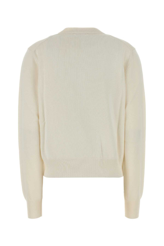 Ivory stretch viscose blend cardigan Black JIL SANDER (J02HP0054J18365)