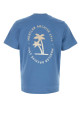 Cerulean blue cotton t-shirt MONCLER (L10918C0005489B8U)