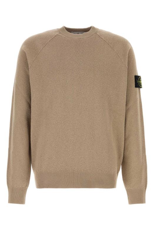 Cappuccino cotton sweater STONE ISLAND (L1S155100020S01B9)