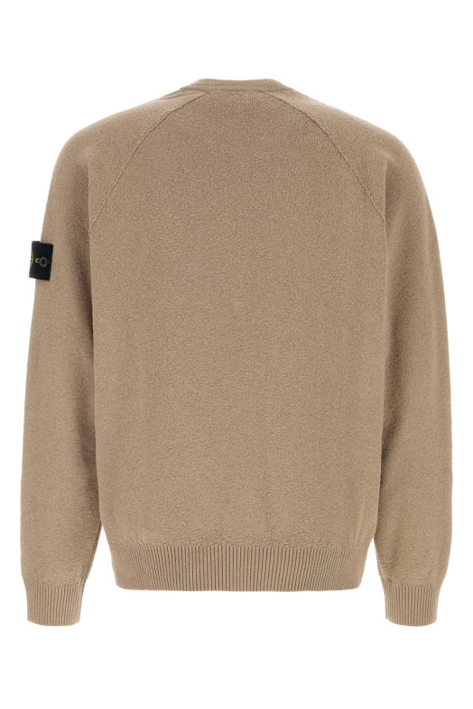 Cappuccino cotton sweater STONE ISLAND (L1S155100020S01B9)