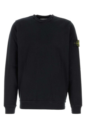 Midnight blue cotton sweatshirt Black STONE ISLAND (L1S156100034S0060)