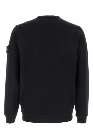 Midnight blue cotton sweatshirt Black STONE ISLAND (L1S156100034S0060)