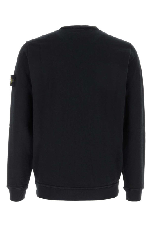 Midnight blue cotton sweatshirt Black STONE ISLAND (L1S156100034S0060)
