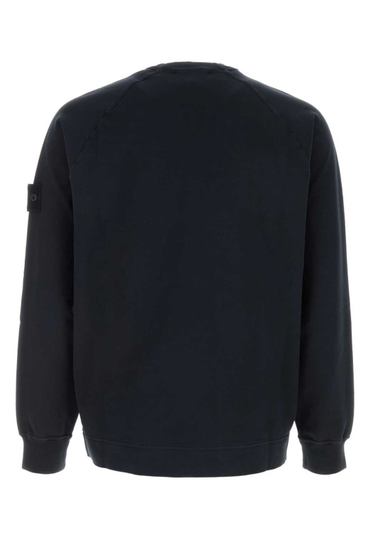 Midnight blue stretch cotton t-shirt Black STONE ISLAND (L1S156100064S00F3)