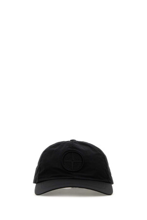 Black nylon baseball cap Black STONE ISLAND (L1S159100011S0076)