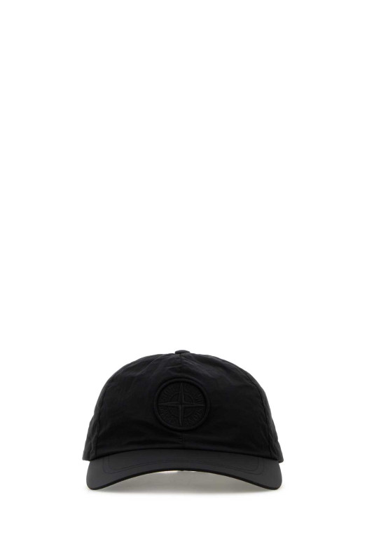 Black nylon baseball cap Black STONE ISLAND (L1S159100011S0076)