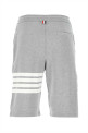 Melange grey cotton bermuda shorts THOM BROWNE (MJQ012H00535)