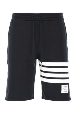 Dark blue cotton bermuda shorts THOM BROWNE (MJQ012H00535)
