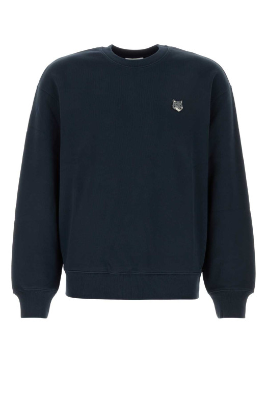 Navy blue cotton sweatshirt MAISON KITSUNE (PM00304KM0341)