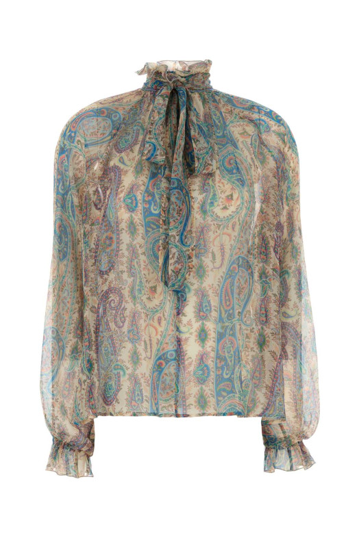 Блуза з принтом з крепу ETRO (WRJA015799SA1N8)