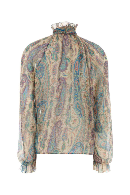 Блуза з принтом з крепу ETRO (WRJA015799SA1N8)