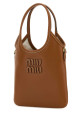 Caramel leather shopping bag MIU MIU (5BA281VOLN2CRW)