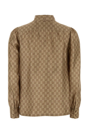 Printed twill shirt GUCCI (860513ZAUUN)