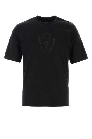 Black cotton blend t-shirt Black GUCCI (864625XJHTY)