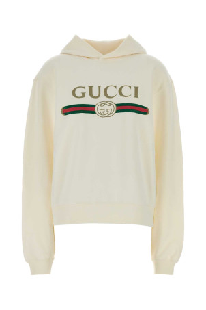 Cream cotton blend sweatshirt GUCCI (865106XJHT8)