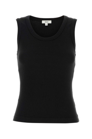 Black stretch cotton blend tank top Black AGOLDE (A73681260)