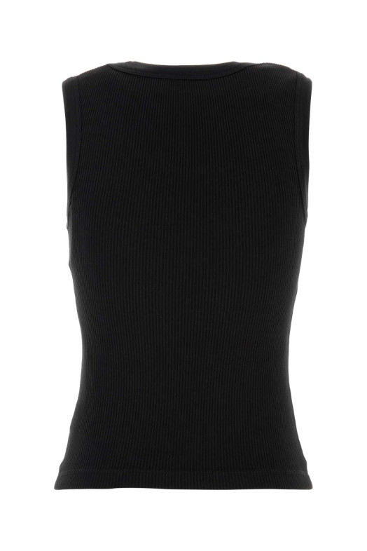 Black stretch cotton blend tank top Black AGOLDE (A73681260)