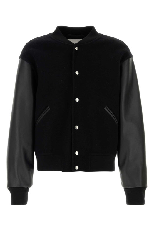 Black wool bomber jacket JIL SANDER (J61SW0039J40020)