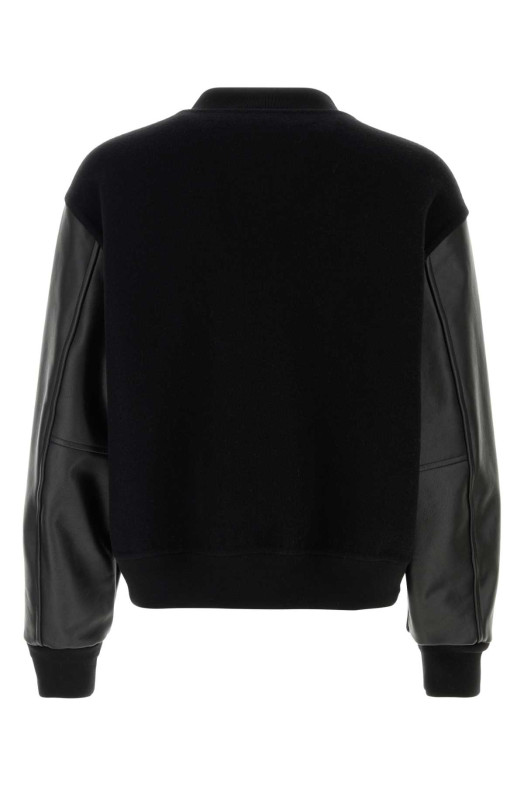 Black wool bomber jacket JIL SANDER (J61SW0039J40020)