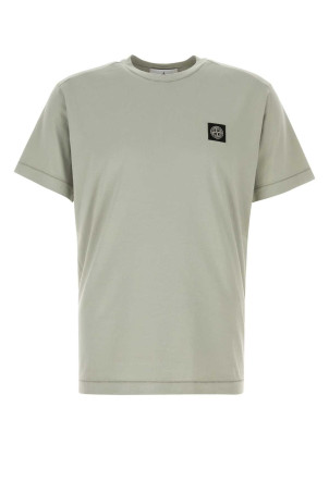 Sage green cotton t-shirt STONE ISLAND (L1S152100027S0013)
