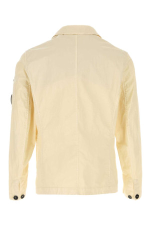 Cream cotton blend blazer C.P. COMPANY (20CMBZ112A110543D)