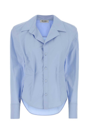 Light blue poplin shirt Black THE ATTICO (260WCH00048CCC052AA)