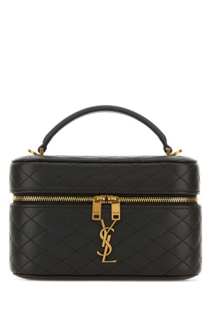 Сумочка Vanity Gaby з шкіри наппа кольору «вугілля» від SAINT LAURENT (7667311EL07)