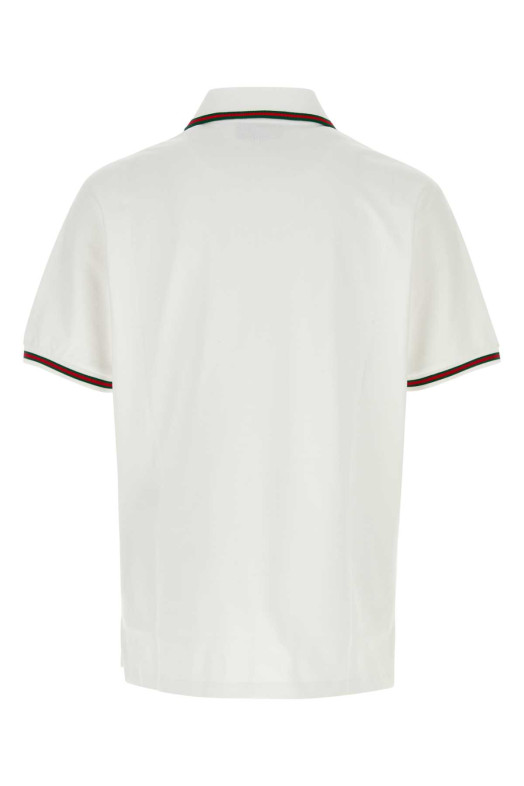 White piquet polo shirt GUCCI (795174XJEOX)