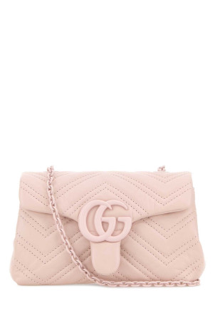 Pink nappa leather mini GG Marmont shoulder bag GUCCI (856368AAFS1)